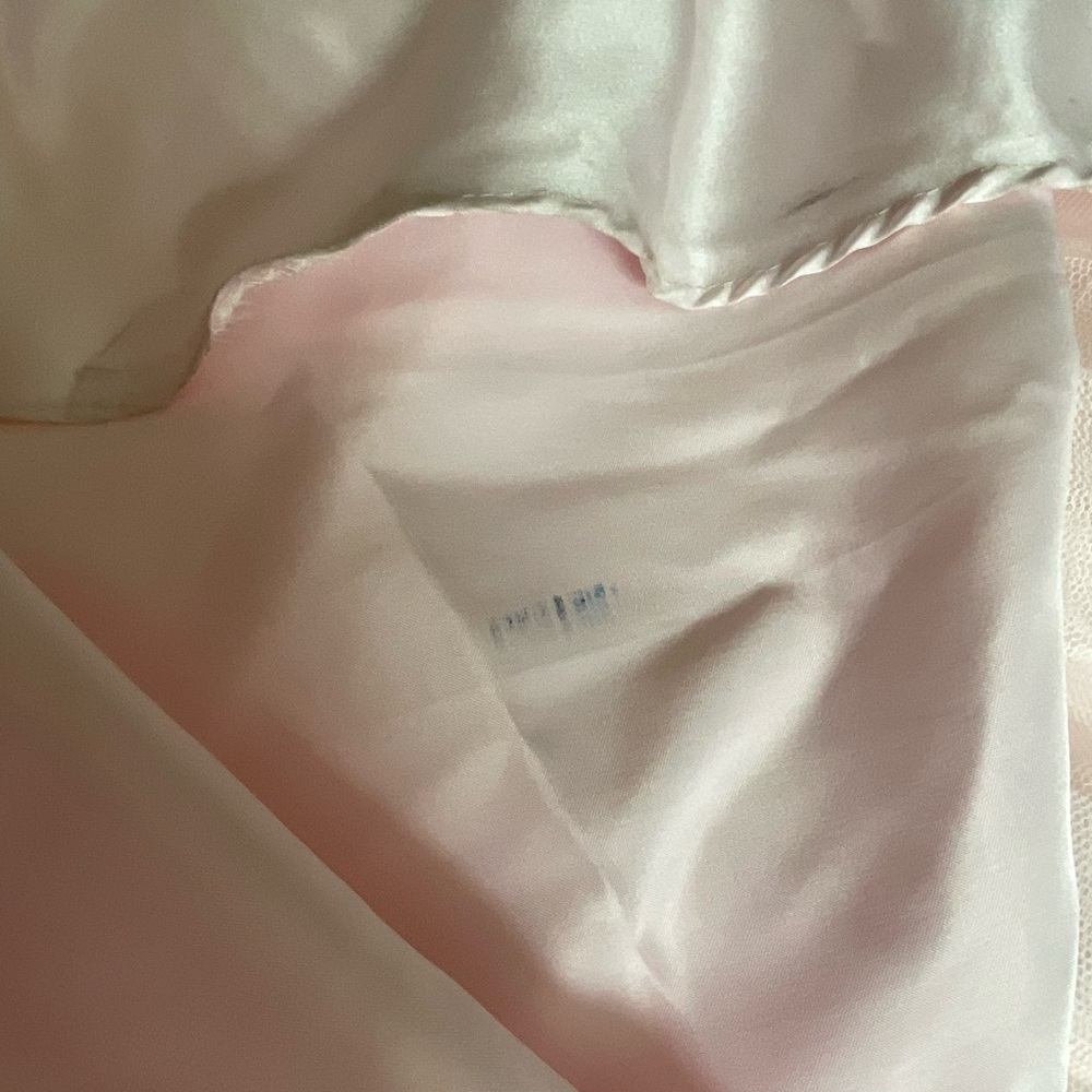Pink Ruffled Gown with Flutter Sleeves - Picture 15 of 15